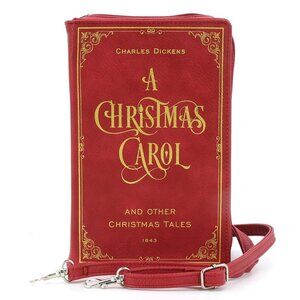 A Christmas Carol Book Crossbody Purse - Charles Dickens Book Lover Gifts